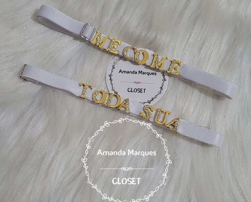 Gargantilha/Choker personalizada (ATÉ 10 LETRAS - Ler a descrição do anúncio)